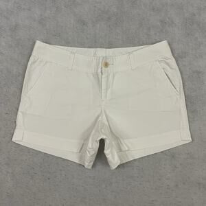 Lilly Pulitzer Callahan Knit Shorts Size 12 Large Resort White 5” Inseam Casual